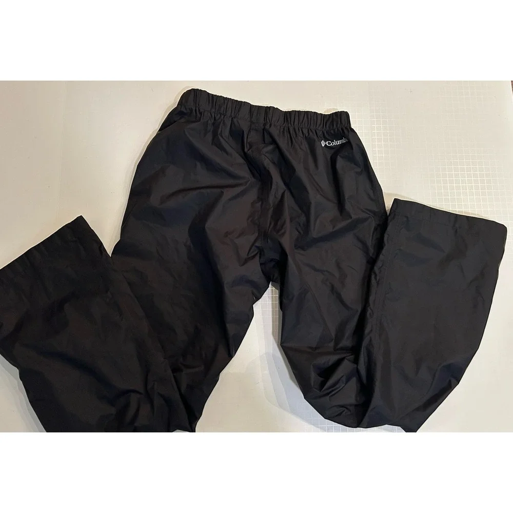 Columbia Sportswear Omni-Tech Pants Mens M Black Nylon Waterproof Breathable